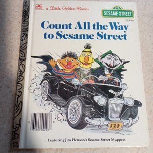 Sesame Street Counting Book by Little Golden Books, Hard Cover, Illustrated 1985